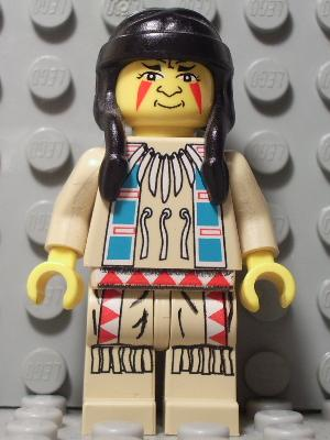 LEGO Minifigure-Indian Tan Shirt 2-Western / Indians-WW023-Creative Brick Builders